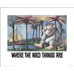 Art Group The Stampa artistica Where the Wild Things are Maurice Sendak, su carta, multicolore, 40 x 50 x 1,3 cm