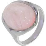 Artipol Anello con Quarzo rosa Made Europa tocco francese - Gioiello in argento 42-10 - dimensione 16
