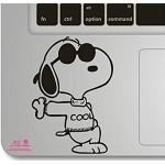 Adesivi neri per tastiera Snoopy 