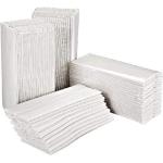 ESSENTIALS Asciugamani ripiegati a C o a V - 2 veli - bianco - 12 cf da 250 pz Totale 3000 pz ecolabel