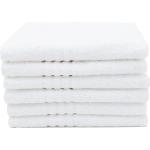 Asciugamani bianchi 60x100 di spugna a righe sostenibili 12 pezzi da bagno 