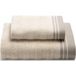 Asciugamani beige 60x110 di cotone tinta unita per ospiti Caleffi 