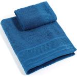 Asciugamani blu 60x100 di cotone per ospiti Caleffi 