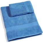Asciugamani blu navy 60x110 di spugna tinta unita per ospiti Caleffi 