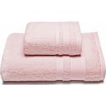 Asciugamani rosa 60x110 di spugna tinta unita per ospiti Caleffi 