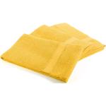 Asciugamani gialli di spugna tinta unita 3 pezzi da bagno Caleffi 