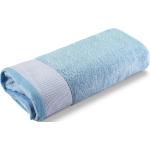 Asciugamani scontati azzurri 60x110 di spugna tinta unita da bagno Caleffi 