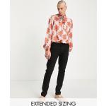 Camicie stampate scontate rosa di raso manica lunga per Donna Asos Design 