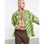Camicie oversize scontate verdi XS taglie comode tie-dye Asos Design 
