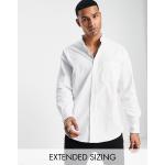 Camicie Oxford scontate bianche M taglie comode per Uomo Asos Design 