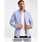 Camicie Oxford scontate blu in misto cotone per Uomo Asos Design 