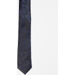 Cravatte slim scontate nere animalier per Uomo Asos Design 