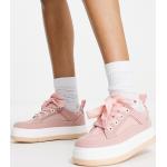 Sneakers stringate larghezza E scontate casual rosa chiaro numero 39 con stringhe antiscivolo Asos Dakota 