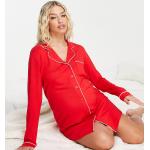Camicie da notte scontate rosse in viscosa premaman per Donna Asos Asos Maternity 