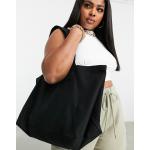 Shopping bags scontate nere di cotone Asos Design 