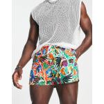 Pantaloni scontati multicolore XS a fiori con elastico per Uomo Asos Design 