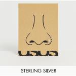 ASOS DESIGN - Piercing da naso da 8mm in argento sterling