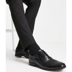Scarpe Oxford larghezza E scontate classiche nere numero 40,5 di pelle Asos Design 