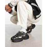 Sneakers stringate larghezza E scontate nere numero 40,5 in poliuretano antiscivolo Asos Design 