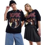 ASOS DESIGN - T-shirt oversize unisex nera con stampa della band AC/DC -Nero