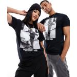 ASOS DESIGN - T-shirt unisex nera con grafica Snoop Dogg su licenza-Nero