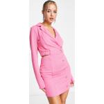 Blazer slim scontati rosa XL corti per Donna Asos Design 