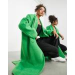 Cappotti lunghi scontati verdi in viscosa Asos Edition 
