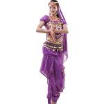 Astage Donna Danza del Ventre di Costumi Indiano Accessori Tutti Gli Ornamenti Viola