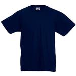 ATELIER DEL RICAMO T-Shirt Bambino Valueweight Fruit of The LOOM-9-11 Anni-Blu Notte