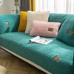 ATKITS Copertura per divano angolare in velluto per divano angolare, 1, 2, 3, 4 posti, per divano, divano, divano, divano, protezione per divano (verde, 70 x 120 cm)