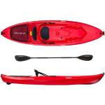 ATLANTIS Kayak-Canoa Ocean Rosso - cm 266 sit on top, pagaia inclusa, per utilizzo in mare, lago e fiume
