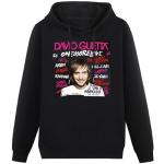 AuduE David Guetta One More Love Mens Funny Men's Hooded with Pocket O Neck Size XL