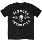 Avenged Sevenfold Classic Deathbat Short Sleeve, Nero (Black), 2XL Uomo