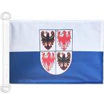 AZ FLAG Bandiera NAVALE Trentino-Alto Adige 45x30cm - Bandiera MARITIMA TRENTINA - REGIONE Italia 30 x 45 cm Speciale nautismo