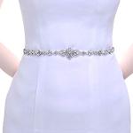 Cinture gioiello avorio Taglia unica in organza con strass antimacchia per Donna 