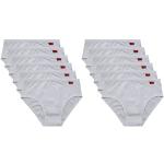 Slip bianchi M taglie comode di cotone oeko-tex sostenibili lavabili in lavatrice vita alta per Donna Liabel 