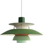 Lampadari moderni verdi in metallo da cucina compatibile con E27 