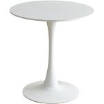 Tavolini bianchi in acciaio diametro 60 cm 