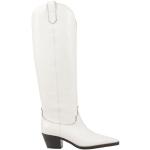 Stivali texani scontati bianchi numero 37 di gomma per Donna Baldinini 