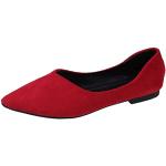 Sandali gioiello larghezza B eleganti rossi numero 37 di pelliccia tinta unita con strass con allacciatura elasticizzata traspiranti per Donna 