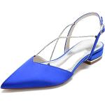 Sandali incrociati larghezza A eleganti blu numero 39 antiscivolo per Donna 