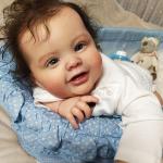 Bambole in tessuto di stoffa per bambina 60 cm per età 0-6 mesi 