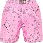 Pantaloncini rosa sostenibili da mare per Uomo MC2 SAINT BARTH 