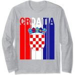 Maglie Croazia eleganti grigie S per Donna 
