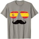 Magliette & T-shirt grigie S con baffi per Uomo 
