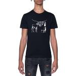 Magliette & T-shirt nere L a girocollo mezza manica con scollo rotondo per Uomo Banksy 