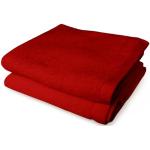 Asciugamani rossi 60x100 di spugna sostenibili da bagno 