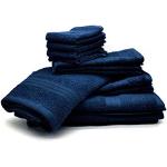 Asciugamani blu navy 30x50 di spugna da bagno Bassetti Navy 