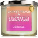 Bath & Body Works Market Peach & Strawberry Pound Cake candela profumata 411 g