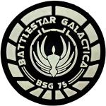 Battlestar Galactica BSG 75 Ufficiale Team Si Illuminano al Buio Cosplay Airsoft PVC Fan Patch Toppa
